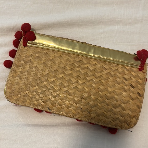 Betsey Johnson raffia clutch - Picture 3 of 5